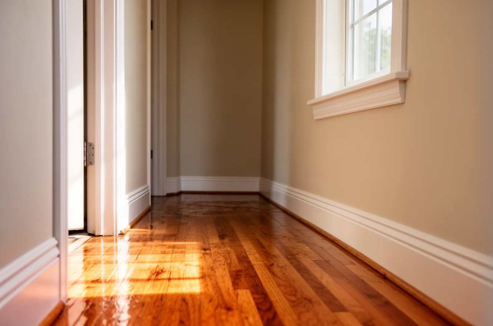 Dry hardwood hallway in a Boise home